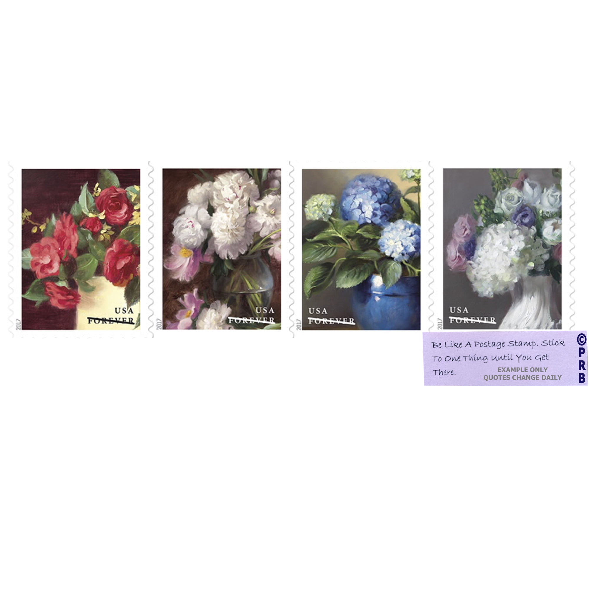 Flowers from the Garden Strip of 10 USPS Forever First Class Postage