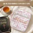 thumbnail image 4 of HELLHERO Reusable Quilted Bible Cover for Girls, Lightweight Large Capacity Bible Organizer Bag Polyester Fabric Scripture Book Organizer Floral Pattern, 4 of 9