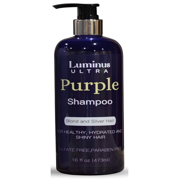 Luminus Ultra Purple Shampoo with Albizia Julibrissin for Silver, Blonde & Color Treated Hair | UV Protection 16.9FL.OZ