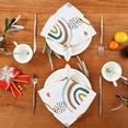thumbnail image 4 of GZHJMY Rainbow Cloth Napkins Set of 6, Reusable Washable Polyester Dinner Napkins for Family, Restaurant, Wedding, Party Decor 20 x 20 Inch, 4 of 7
