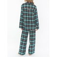 thumbnail image 5 of KelaJuan Women Pajamas Lounge Set Fruit/Plaid/Checkerboard Print Long Sleeve Shirts Tops and Pants 2 Piece Loungewear Outfits, 5 of 6