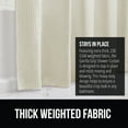 thumbnail image 4 of GORILLA GRIP Waffle Shower Curtain, Thick Weighted Fabric, Wrinkle and Rust Resistant, Classic Hotel Quality Design, Machine Wash, 72x78, Ivory, 4 of 9