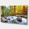 thumbnail image 2 of Impression sur Toile Paysage Ruisselant à Travers la Forêt, 2 of 4