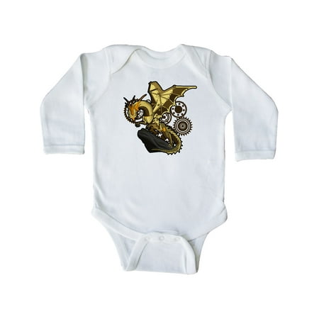 

Inktastic Steampunk Dragon Gift Baby Boy or Baby Girl Long Sleeve Bodysuit