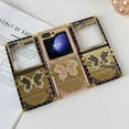 thumbnail image 3 of for Samsung Galaxy Z Flip 6 Case with Kickstand, Glitter Foldable Bling Butterfly Stand Mirror Back Gold Plated Shockproof Protective Elegant Cute Woman Girly Soft Cover for Z flip 6 (Black), 3 of 12