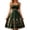 Green, variant on Women's Oktoberfest Print Dirndl Dresses Sleeveless Midi-Length Dress A‑Line Swing Dress for Beer Festival Party