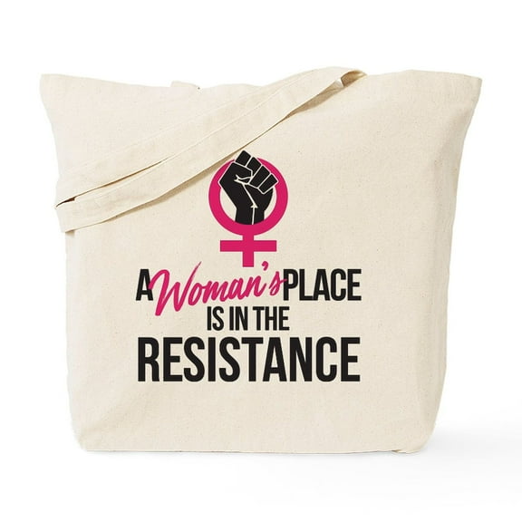 CafePress - Womans Place In Resistance Tote Bag - Unisex Canvas Tote Bag, Beige, 1-Piece