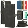 thumbnail image 2 of PU Leather Flip Wallet Case For Samsung Galaxy S23 S22 S21 Note 10 20 Ultra Plus 5G Card Stand Slot Phone Cover, 2 of 5