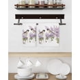 thumbnail image 3 of Bird Flowers Kitchen Dish Towels for Drying Dishes Set of 3, Purple Lavender Pastoral Pastel Watercolor Waffle Weave Microfiber Hand Tea Bathroom Towels Quick Dry & Absorbent Towel 15.7x23.6, 3 of 7