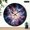 10x10in, variant on Patifu Colorful Supernova Explosion Space Round Wooden Wall Clock Silent Mechanical Movement 10x10in