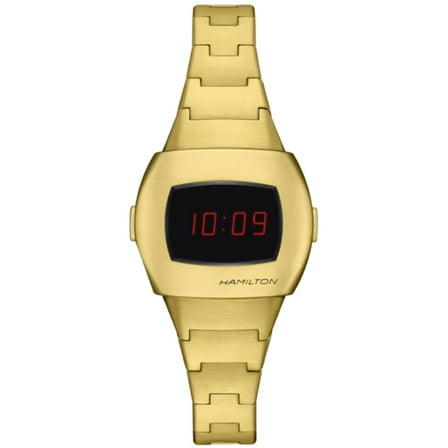 Hamilton PSR Digital Quartz American Classic Yellow Gold PVD Steel Women's Watch H52314130