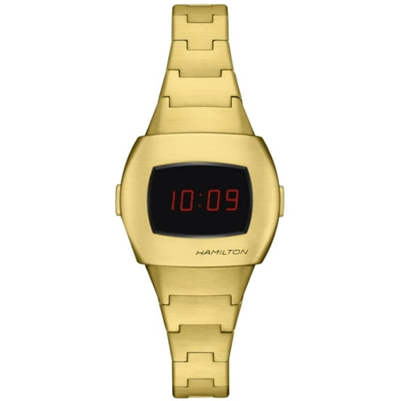 Hamilton PSR Digital Quartz American Classic Yellow Gold PVD Steel Women's Watch H52314130