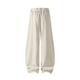 thumbnail image 6 of Dpytoraw Men's Curved Casual Trousers Smart Casual Drape Pants Beige L, 6 of 7