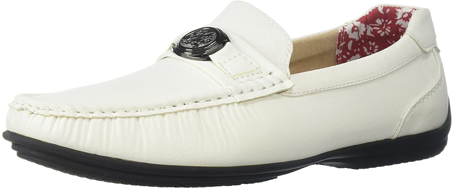 stacy adams mens white shoes
