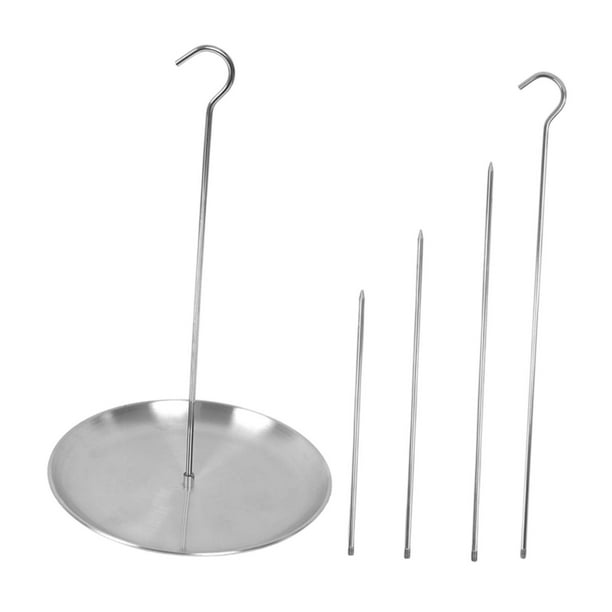 Kit de soporte para freidora de pavo, soporte para pavo fácil de desmontar, colgador para aves de corral, rejilla para freír aves de corral para