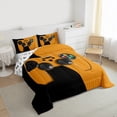 thumbnail image 3 of Homewish Gamepad Gaming Full Size Comforter Sets,Modern Video Game Bedding Comforter Set,Orange Black Bedding Sets For Kids,Luxury Bedroom Decor Reversible,3pcs, 3 of 8