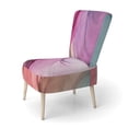 thumbnail image 2 of Designart "Luxury Purple Turquoise Marble Liquid Art" Upholstered Modern Accent Chair and Arm Chair, 2 of 5