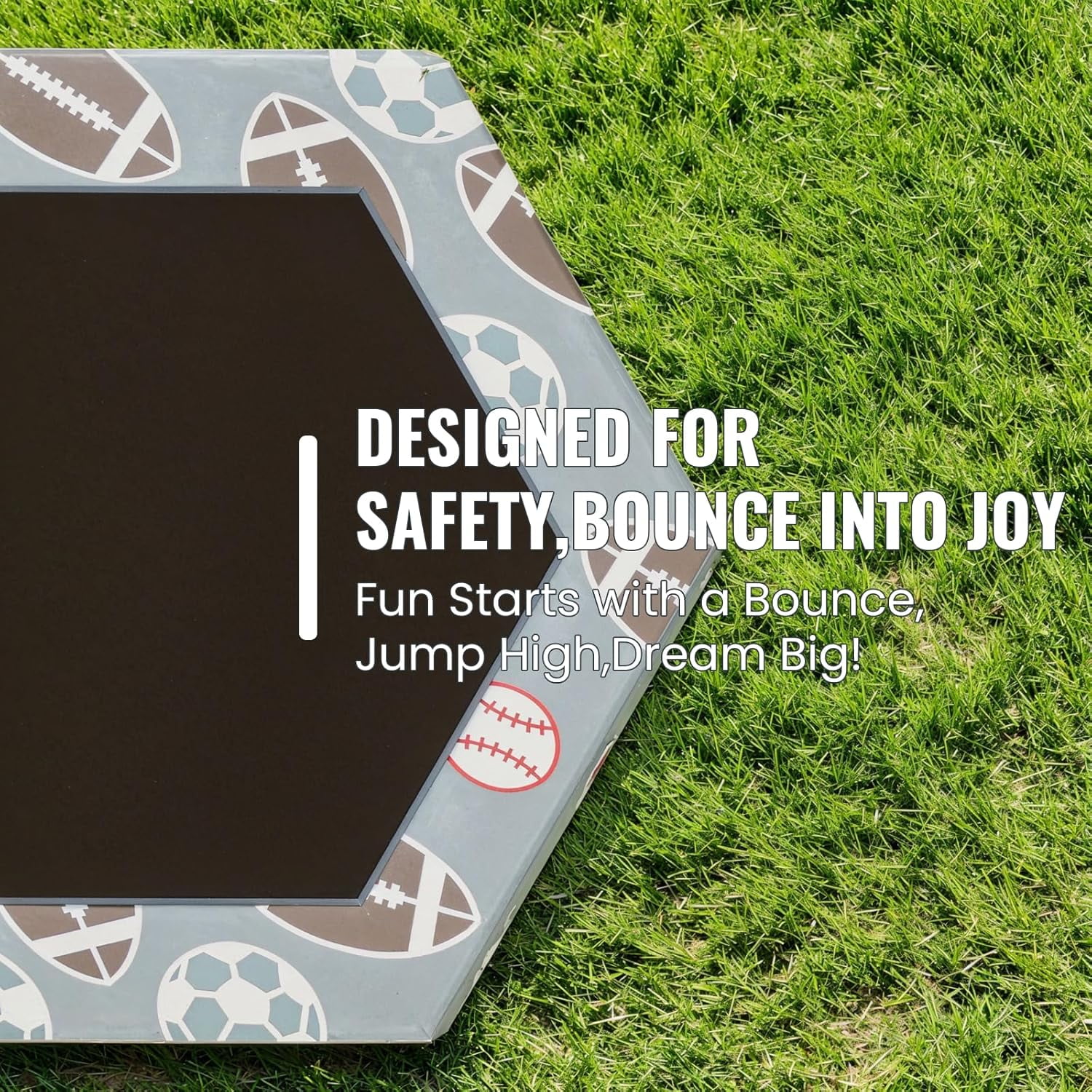 Baxluxe Toddler Trampoline for Kids Ages 3-8, 55in 7-in-1 Upgraded Indoor Trampoline with Net ,500lbs Capacity Safe Trampoline Toys,Inside Mini Trampoline Boys Girls Outdoor Adjustable Height