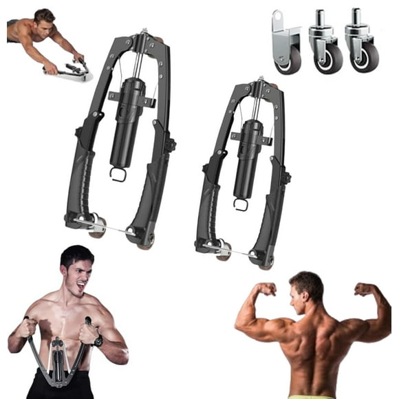 Mymus CoreFlex Twister Pro,Hydraulic Power Chest Press Machine,All-in-One Adjustable Hydraulic Arm Exerciser Twister Bar, ABS and Upper Body Fitness Equipment for Home Gym Workout