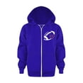 thumbnail image 6 of WOYY Toddler Girls Zip Up Hoodie Football Game Day Hooded Sweatshirt Casual Active Jacket, 6 of 6