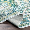 thumbnail image 2 of Floransa FSA-2356 7'10" x 10' Rug Dark Green/Grass Green/Navy/Bright Yellow/Aqua, 2 of 7
