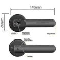 thumbnail image 2 of Fingerprint Electronic Door Lock Biometric Door Handle With Keys Security A, 2 of 5
