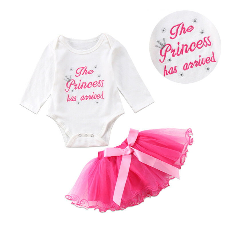 Princess Has Arrived Baby Girl Outfit Take Home Outfit Tutu Bloomer Set P12 Baby Shower Gift Tutu Bloomers Pink and Silver Glitter