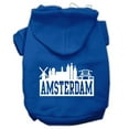 thumbnail image 4 of Pet, Dog  Cat Hoodie Screen Printed, "Amsterdam Skyline", 4 of 10