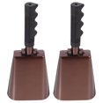 thumbnail image 1 of Miangastore Cowbell Iron Metal 2Pcs Brown for Sports Events Outdoor Ranch Celebrations 10.0*4.3*2.4in, 1 of 9
