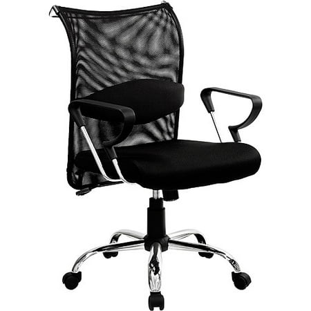 Mesh Manager Mid-Back Chair, Black