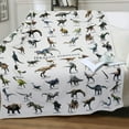 thumbnail image 5 of Dinosaur Blanket Sofa Bed Blanket Soft Flannel Throw Blanket Funny Dinosaur Present for Dinosaur Fans, 5 of 11