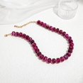 thumbnail image 3 of Tarien Colorful Chunky Beaded Necklace for Women Trendy Summer Jewelry | Statement Big Large Resin Bead Bubble Choker Necklaces Boho Charm Fashion Jewelry, 3 of 4