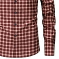 thumbnail image 4 of Chiccall Men's Plaid Casual Slim Long Sleeve Button Down Dress Shirts, 4 of 4