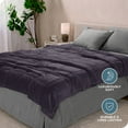 thumbnail image 6 of Bare Home 7 lbs Weighted Blanket for Kids - 40" x 60" - Minky Fleece, Eggplant, 6 of 10