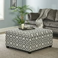 thumbnail image 3 of Noble House Bessley Square Lift Top Ottoman, Grey Geometric, 3 of 12