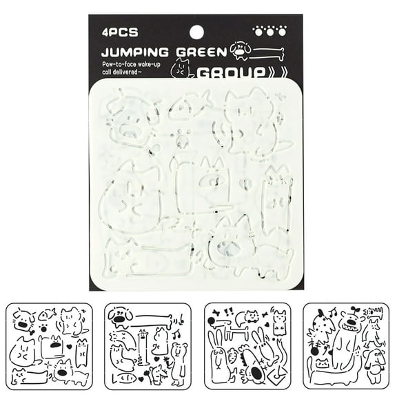 Kids Friendly Reusable Stencil Template For School Art Projects And Holiday Crafts PET Material