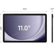 SAMSUNG Galaxy Tab A9+ 10.9'' 128GB Android WiFi Tablet, Big Screen, Quad Speakers, Upgraded Chipset, Multi Window Display, Slim, Light, Durable Design, Graphite with Mazepoly Accessories