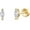 Gold-Dot-Olive-1 Pair, variant on Minimalist 925 Sterling Silver Stud Earrings Set, 14K Gold Plated Hypoallergenic Tiny Bar Dot Heart Star Studs for Women & Men