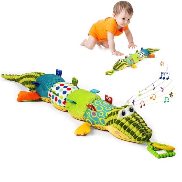 Juguetes para bebés Jollybaby Tummy Time con sonajeros y arrugas de 0 a 12 m