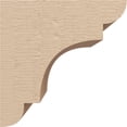 thumbnail image 3 of 5"W x 5"D x 5"H Wide New Brighton Rough Cedar Woodgrain TimberThane Corbel, Primed Tan, 3 of 6