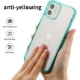 thumbnail image 4 of for iPhone 12 Phone Case, Shockproof for iPhone 12 Pro Case,  Grade Drop Protection, Protective Hard Back Slim Translucent Case for iPhone 12/12Pro 6.1'', Translucent Green, 4 of 11