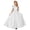 White, variant on Cheytotty Kids Party Dress, Bow Sleeveless Summer, Solid Color Fashion Yellow 12 Years
