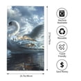 thumbnail image 2 of Fotbe Fantasy Swan Yacht Design Toalla Premium con Patrón, Toalla de Microfibra de Secado Rápido, Ligera y Altamente Absorbente (27.5x16in), Ideal para Uso Diario, 2 of 6