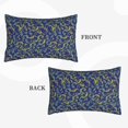 thumbnail image 2 of Pofeuu Uncaria Flower Print Polyester Microfiber Plush Pillowcases, Super Soft and Cozy Pillow Case Covers with Envelop Closure（Pillow core not included）-14"x20", 2 of 6