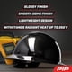 thumbnail image 2 of Casco PIP Wolfjaw de fibra de carbono con ala completa, negro, 2 of 8