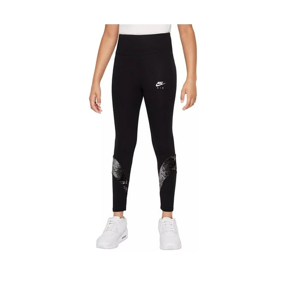 Nike Velour Air Legging Girls Active Pants Size XL, Color: Black
