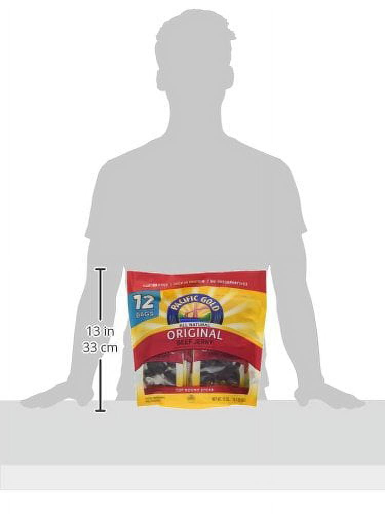 Pacific Gold Beef Jerky, Original, 1.25 oz, 12 ct