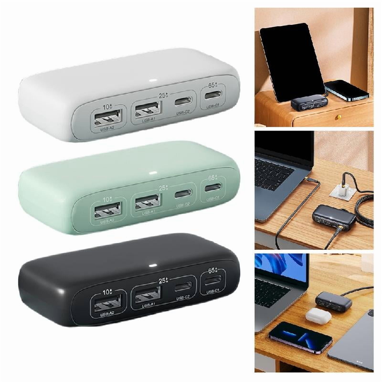 Compactly 65W Type C Hub USB C Power Data Splitter For Fast Charging On Travel