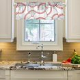 thumbnail image 2 of Coolnut Baseball Windows Valance Curtains, 54x18in Double Layer Short Blackout Window Topper Treatment for Bathroom,Kitchen,Living Room,Cafe Decor,1 Panel, 2 of 6