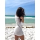 thumbnail image 4 of Vestido playero sexy de verano para mujer, con aberturas, de punto, 2024, 4 of 5